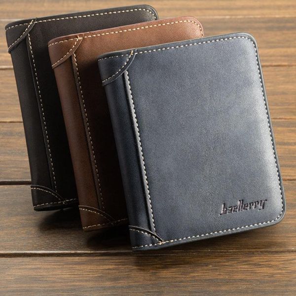 wallets men pu leather wallet vintage cash money purse name cards license holder brown / black navy js24, Red;black
wallets men pu leather wallet vintage cash money purse name cards license holder brown / black navy js24, Red;black