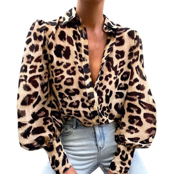 women's blouses & shirts turn-down collar women shirt see-through shoulder pleating lantern sleeve floral leopard print vintage ladies, White
women's blouses & shirts turn-down collar women shirt see-through shoulder pleating lantern sleeve floral leopard print vintage ladies, White