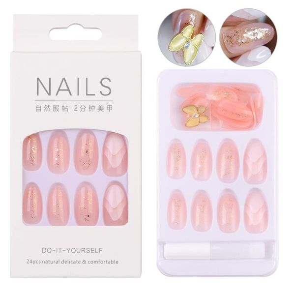false nails 24pcs/box 3d butterfly wearable fake ballerina full cover detachable nail tips women fashion manicure tool, Red;gold
false nails 24pcs/box 3d butterfly wearable fake ballerina full cover detachable nail tips women fashion manicure tool, Red;gold