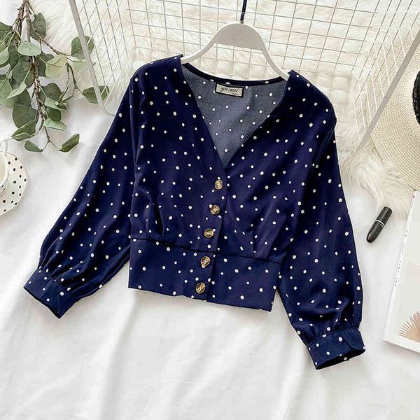 women's blouses & shirts spring korean v-neck long-sleeved single breasted short high-waist slim chiffon e097 1vj6, White
women's blouses & shirts spring korean v-neck long-sleeved single breasted short high-waist slim chiffon e097 1vj6, White