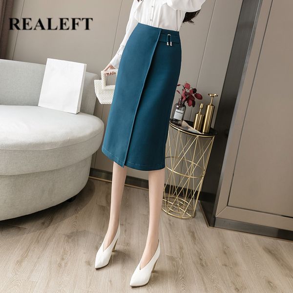 women's skirts autumn women midi front cross korean style high waist button ladies a-line female 210428, Black
women's skirts autumn women midi front cross korean style high waist button ladies a-line female 210428, Black