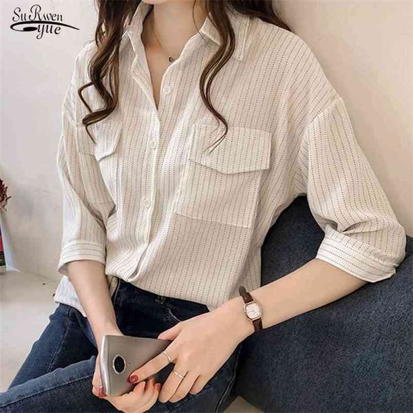 plus size 4xl half sleeve striped blouse women cardigan casual loose solid lapel pockets vintage shirt fashion blusas 11392 210421, White
plus size 4xl half sleeve striped blouse women cardigan casual loose solid lapel pockets vintage shirt fashion blusas 11392 210421, White