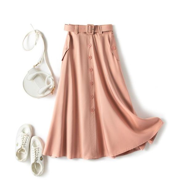 skirts vintage women summer long skirt 2021 casual solid high waist with belt pocket elegant office ladies a-line faldas jupe, Black
skirts vintage women summer long skirt 2021 casual solid high waist with belt pocket elegant office ladies a-line faldas jupe, Black