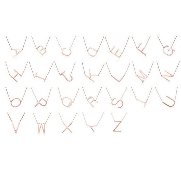 pendant necklaces fashion letter pendants alfabet initial necklace rose gold stainless steel choker women jewelry kolye collier, Silver
pendant necklaces fashion letter pendants alfabet initial necklace rose gold stainless steel choker women jewelry kolye collier, Silver