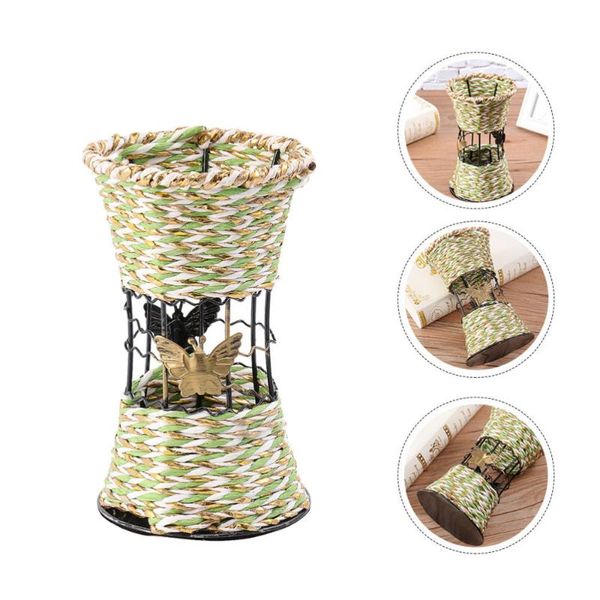 storage baskets 2pcs pastoral style iron art flower vase woven dry arrangement
storage baskets 2pcs pastoral style iron art flower vase woven dry arrangement