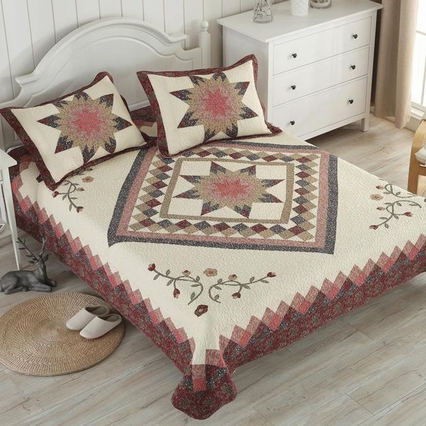 100% cotton geometric quilted bedspread summer air conditioning quilt throw blanket pillowcase coverlet home textile 3pcs sets comforters &
100% cotton geometric quilted bedspread summer air conditioning quilt throw blanket pillowcase coverlet home textile 3pcs sets comforters &