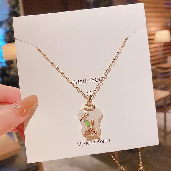 chains high-grade sense chalcedony cheongsam necklace female clavicle chain simple temperament light luxury titanium steel chinese styl, Silver
chains high-grade sense chalcedony cheongsam necklace female clavicle chain simple temperament light luxury titanium steel chinese styl, Silver