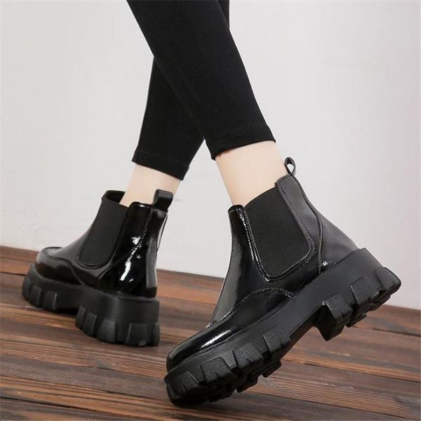 spring autumn patent leather ankle boots women motorcycle female shoes woman thick sole punk beige black eu 35-39
spring autumn patent leather ankle boots women motorcycle female shoes woman thick sole punk beige black eu 35-39