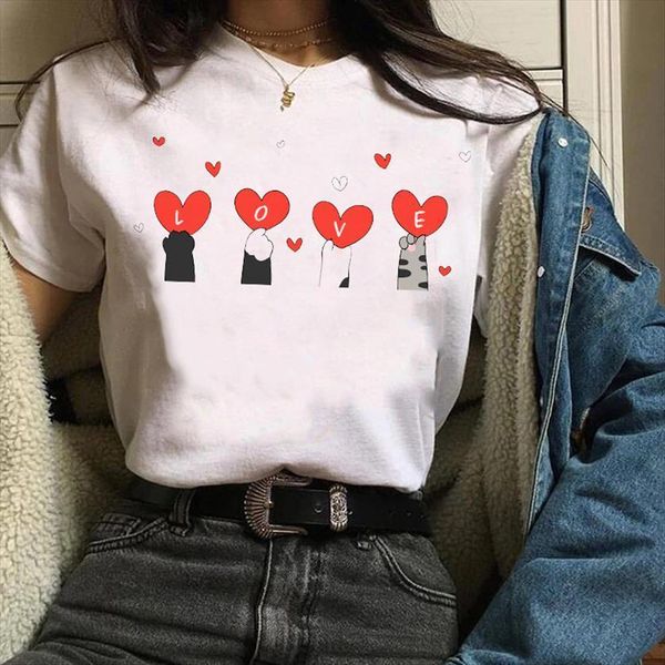 tees graphic short sleeve cat women t shirt sweet animal print clothing 90s clothes female womens, White
tees graphic short sleeve cat women t shirt sweet animal print clothing 90s clothes female womens, White