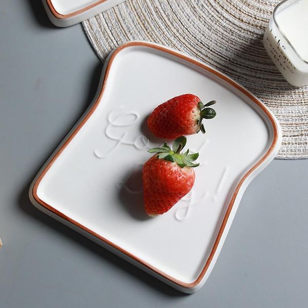 bread ceramic creative plate western style simple family breakfast toast snack dinner plates dishes &
bread ceramic creative plate western style simple family breakfast toast snack dinner plates dishes &