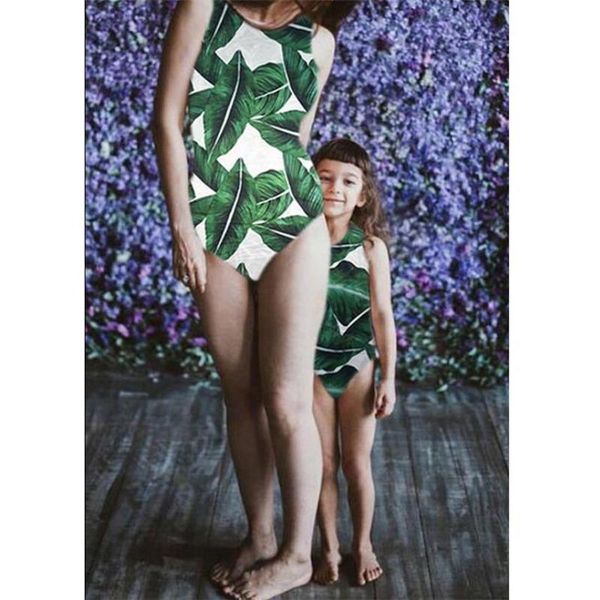 women swimwear mom kid baby one piece swimsuit palm tree leaf print bathing suit summer 2021 costumi da bagno donna one-piece suits
women swimwear mom kid baby one piece swimsuit palm tree leaf print bathing suit summer 2021 costumi da bagno donna one-piece suits