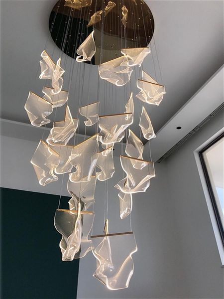 modern stair chandelier acrylic gold irregular adjustable led pendant lamp nordic staircase restaurant art ceiling hanging lamps
modern stair chandelier acrylic gold irregular adjustable led pendant lamp nordic staircase restaurant art ceiling hanging lamps