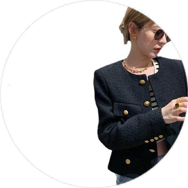 2021 autumn and winter small fragrance coarse tweed short coat female french celebrity suit, Black;brown
2021 autumn and winter small fragrance coarse tweed short coat female french celebrity suit, Black;brown