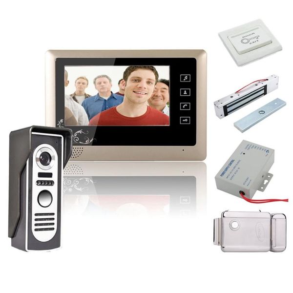 home security 7 inch video door phone doorbell intercom system kit 1-camera 1-monitor night vision+electronic locks set phones
home security 7 inch video door phone doorbell intercom system kit 1-camera 1-monitor night vision+electronic locks set phones