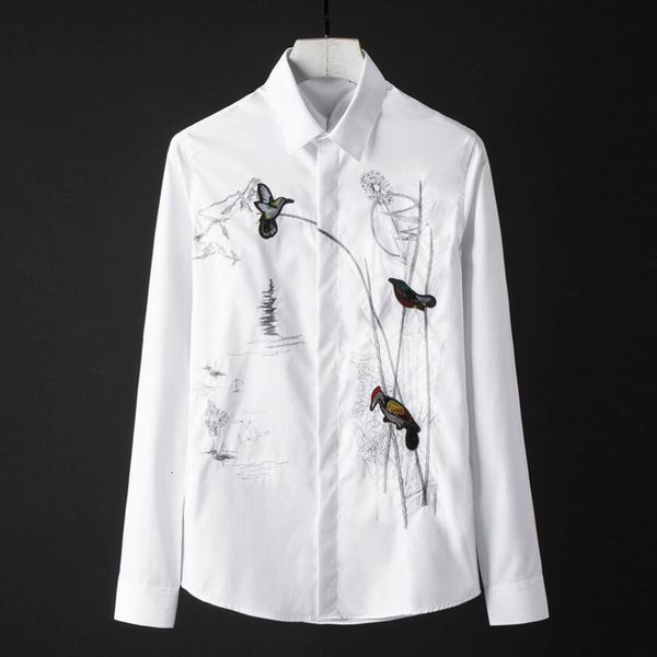 tee shirt shirt elegant embroidery shirt men cotton clothes male long sleeve slim business men's shirts plus size m-4xl, White;black
tee shirt shirt elegant embroidery shirt men cotton clothes male long sleeve slim business men's shirts plus size m-4xl, White;black