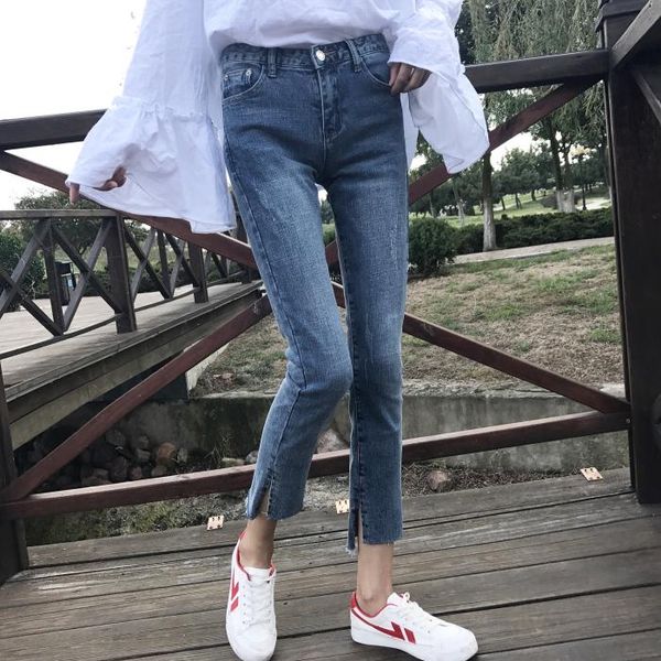 women's jeans women scratched zipper pockets streetwear pencil retro womens skinny soft students korean style simple jean, Blue
women's jeans women scratched zipper pockets streetwear pencil retro womens skinny soft students korean style simple jean, Blue