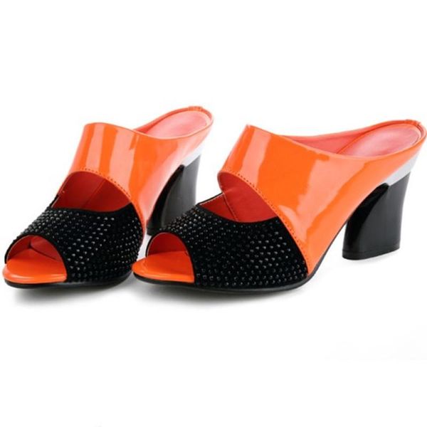 slippers summer leather sandals heeled chunky-heel shoes fish mouth fashion outer wear sandals-music of the tide slides women, Black
slippers summer leather sandals heeled chunky-heel shoes fish mouth fashion outer wear sandals-music of the tide slides women, Black