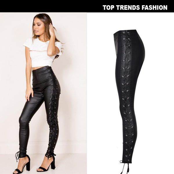european fashion women double side bandage pu coated black jeans high waist denim pants pantalon femme spodnie damskie 2956 women's, Blue
european fashion women double side bandage pu coated black jeans high waist denim pants pantalon femme spodnie damskie 2956 women's, Blue