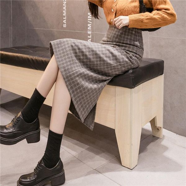 skirts plaid woolen skirt autumn and winter woman mujer faldas saias mulher, Black
skirts plaid woolen skirt autumn and winter woman mujer faldas saias mulher, Black
