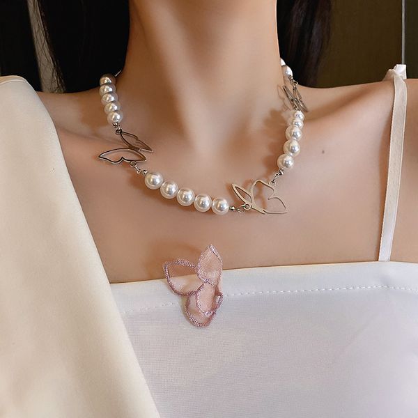 temperament pearl butterfly necklace south designer east gate fashion personality necklace net red simple fashion women, Black
temperament pearl butterfly necklace south designer east gate fashion personality necklace net red simple fashion women, Black