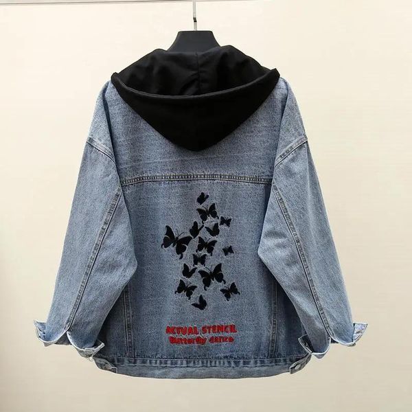 men's jackets loose deconstructable hooded letter embroidery denim jacket women blue vintage jean coat streetwear fashion big size outw, Black;brown
men's jackets loose deconstructable hooded letter embroidery denim jacket women blue vintage jean coat streetwear fashion big size outw, Black;brown