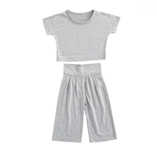 2pcs toddlers summer tracksuits solid color o-neck short sleeves high waist casual pants for girls 6 months to years clothing sets, White
2pcs toddlers summer tracksuits solid color o-neck short sleeves high waist casual pants for girls 6 months to years clothing sets, White