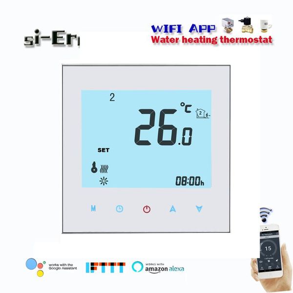 smart home control 24vac, 95-240vac wifi thermostat temperature controller for water underfloor heating works with alexa google
smart home control 24vac, 95-240vac wifi thermostat temperature controller for water underfloor heating works with alexa google