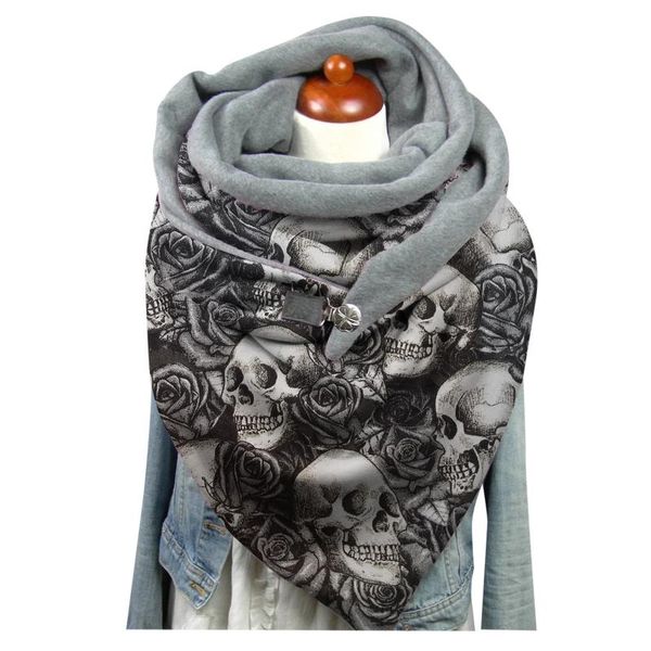 scarves skeleton print women scarf with clips button soft wrap fashion retro female warm multi-purpose infinity shawl d1, Blue;gray
scarves skeleton print women scarf with clips button soft wrap fashion retro female warm multi-purpose infinity shawl d1, Blue;gray