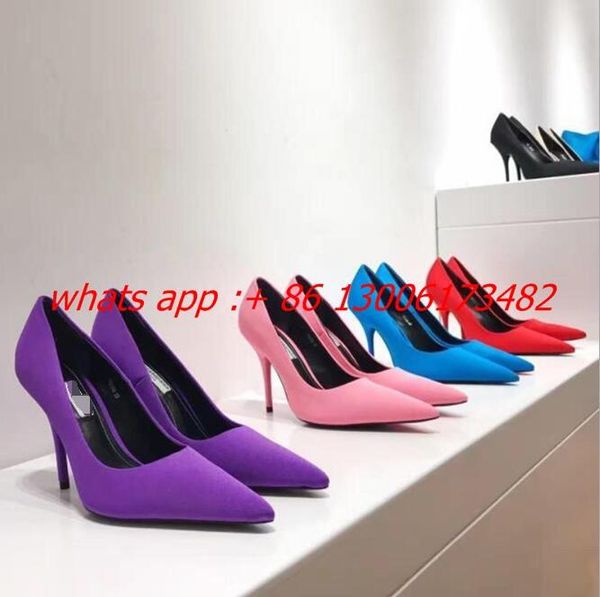 design brand woman high heel pointed toe pumps candy color stilettos dress shoes, Black
design brand woman high heel pointed toe pumps candy color stilettos dress shoes, Black