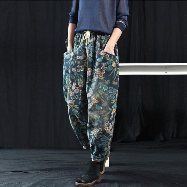 women's jeans women 2021 loose elastic waist oversized denim pants retro vintage harem casual print trousers plus size w339, Blue
women's jeans women 2021 loose elastic waist oversized denim pants retro vintage harem casual print trousers plus size w339, Blue