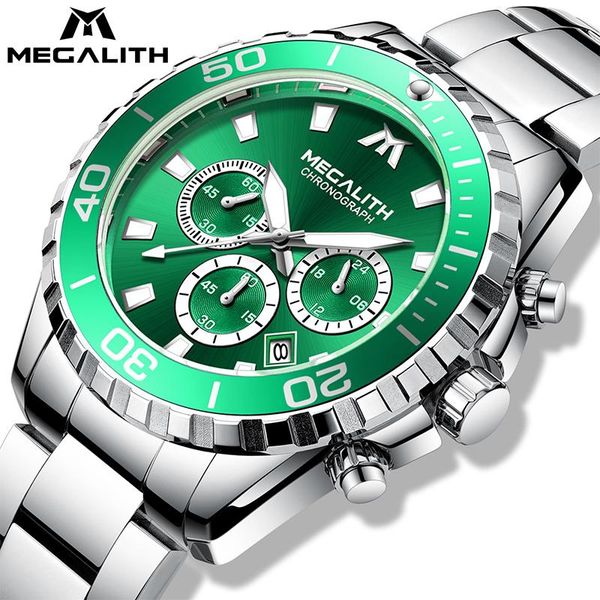 wristwatches megalith mens watches stainless steel strap date men business waterproof silver green large face analogue gents watch, Slivery;brown
wristwatches megalith mens watches stainless steel strap date men business waterproof silver green large face analogue gents watch, Slivery;brown