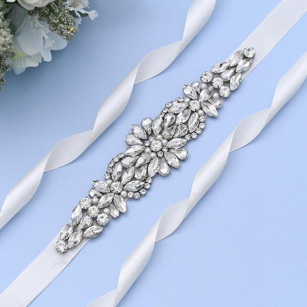 wedding sashes trixy s407 rhinestones belt silver diamond crystal bridal sash for gown shiny accessories, White
wedding sashes trixy s407 rhinestones belt silver diamond crystal bridal sash for gown shiny accessories, White