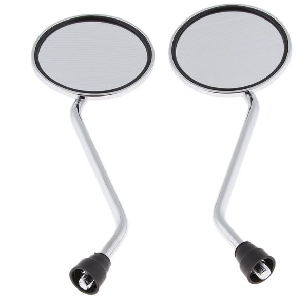 motorcycle mirrors 2pcs 10mm round rearview for motorbike dirt bike scooter