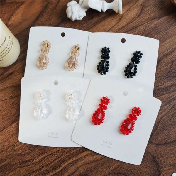the same handmade beaded flower water drop earrings made in dongdamen, south korea, Black
the same handmade beaded flower water drop earrings made in dongdamen, south korea, Black