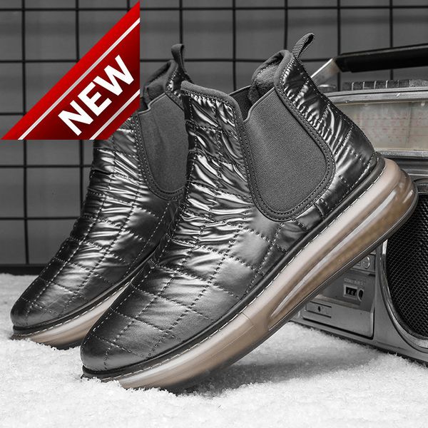 men's new high down cotton shoes plush warm winter outdoor snow leisure fashion martin boots, Black
men's new high down cotton shoes plush warm winter outdoor snow leisure fashion martin boots, Black