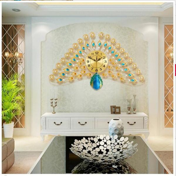 wall clocks european-style clock for living room personality modern simple peacock decoration artists use
wall clocks european-style clock for living room personality modern simple peacock decoration artists use