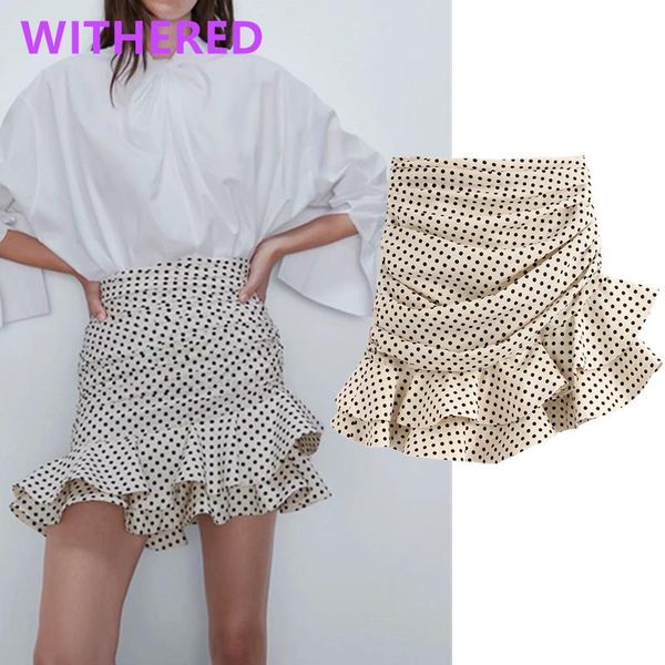 withered summer england style vintage cascading high waist polka dot mini skirt women faldas mujer moda 2021 skirts womens, Black
withered summer england style vintage cascading high waist polka dot mini skirt women faldas mujer moda 2021 skirts womens, Black