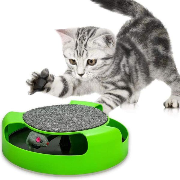 cat toys 2 in1 interactive with running mice and scratching pad durable safe kitten game exercise no battery needed
cat toys 2 in1 interactive with running mice and scratching pad durable safe kitten game exercise no battery needed
