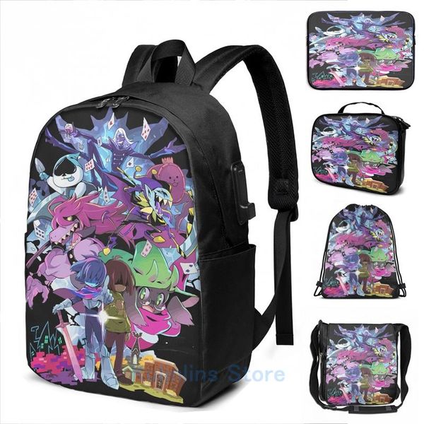 backpack funny graphic print deltarune adventure usb charge men school bags women bag travel laptop 
backpack funny graphic print deltarune adventure usb charge men school bags women bag travel laptop
