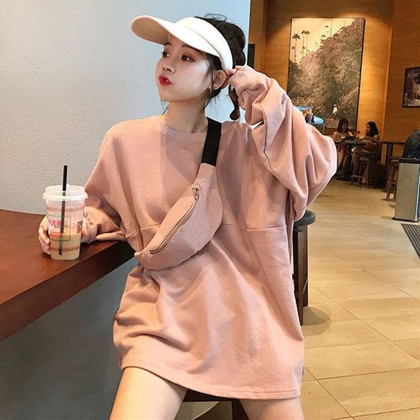 women's hoodies & sweatshirts spring 2021 korean style all-match student round neck long sleeve thin loose female harajuku, Black
women's hoodies & sweatshirts spring 2021 korean style all-match student round neck long sleeve thin loose female harajuku, Black