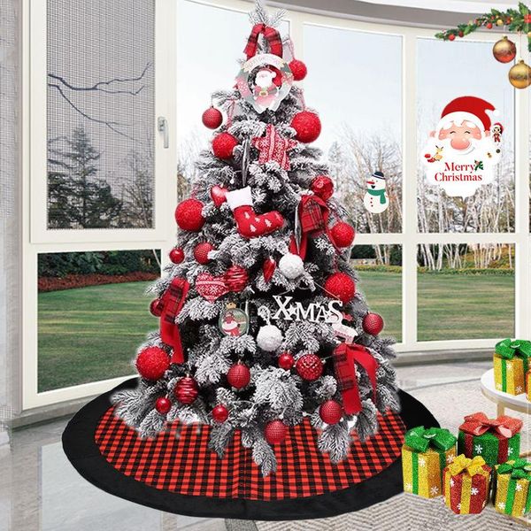 christmas decorations 1pc dia 120cm red black plaid merry tree skirts gift home year decor xmas skirt
christmas decorations 1pc dia 120cm red black plaid merry tree skirts gift home year decor xmas skirt