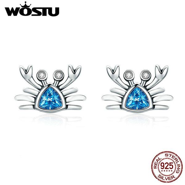 stud wostu 2021 pure 925 sterling silver lovely crab earrings women blue cubic zircon stone unique s925 jewelry girl gift dxe413, Golden;silver
stud wostu 2021 pure 925 sterling silver lovely crab earrings women blue cubic zircon stone unique s925 jewelry girl gift dxe413, Golden;silver