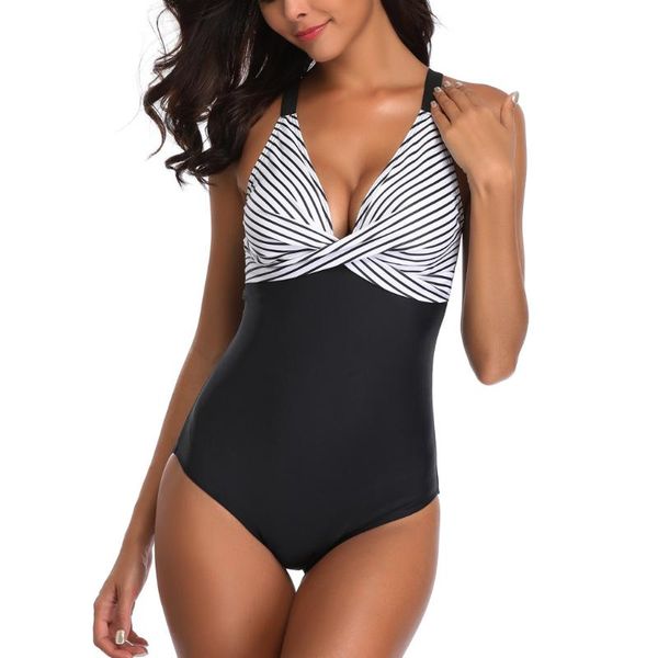 women two-piece swimsuit patchwork strap siamese beach bikini set formal push-up stripe swimwear beachwear x0318 women's, White;black
women two-piece swimsuit patchwork strap siamese beach bikini set formal push-up stripe swimwear beachwear x0318 women's, White;black