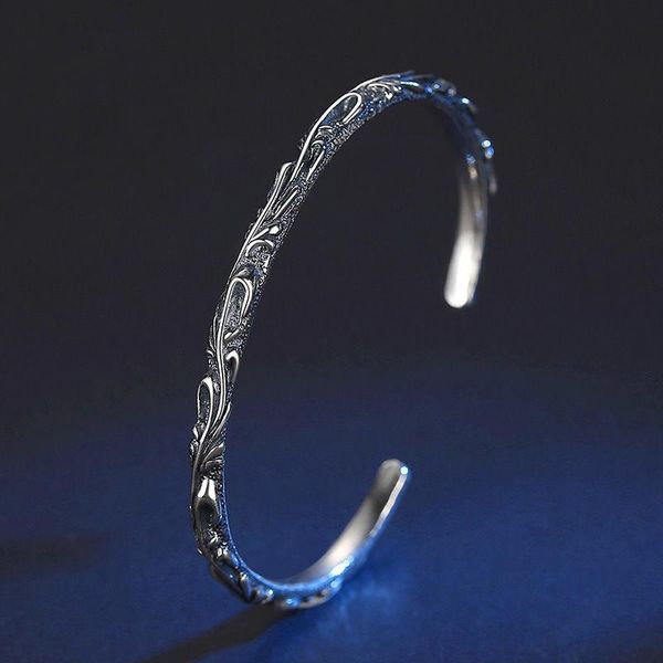 vintage creative silver men bangle vine opening sweet and fresh leaf send a friend jewelry accessory, Black
vintage creative silver men bangle vine opening sweet and fresh leaf send a friend jewelry accessory, Black
