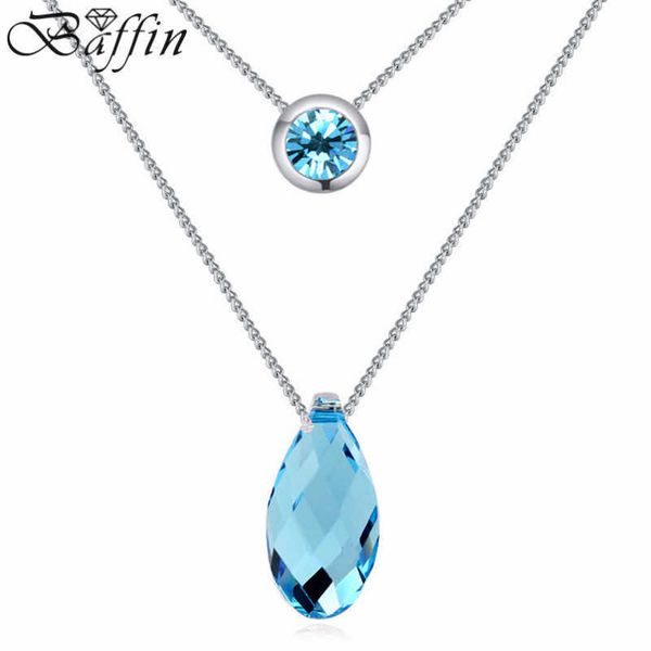 baffin crystals from swarovski water drop pendant necklace women romantic double chain jewelry trendy wedding accessories, Silver
baffin crystals from swarovski water drop pendant necklace women romantic double chain jewelry trendy wedding accessories, Silver