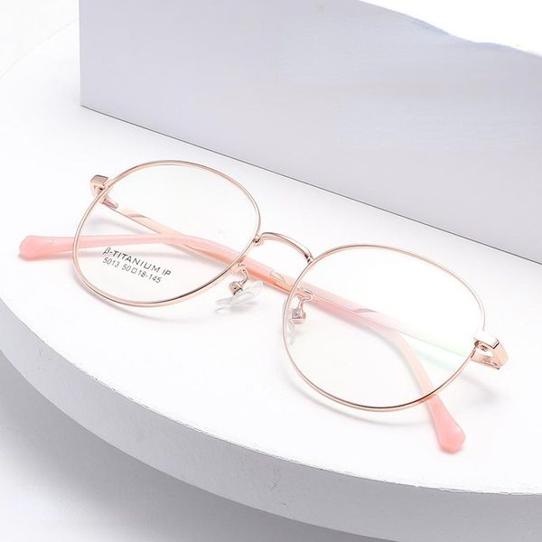 fashion sunglasses frames small frame round retro myopia glasses non-magnetic titanium wholesale prescription 5013, Black
fashion sunglasses frames small frame round retro myopia glasses non-magnetic titanium wholesale prescription 5013, Black