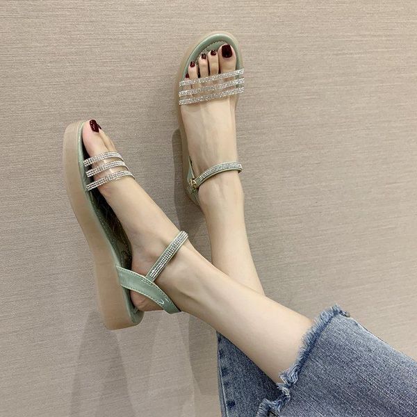 flat sandals women crystal transparent pvc shoes summer casual outdoor open toe beige green mujer, Black
flat sandals women crystal transparent pvc shoes summer casual outdoor open toe beige green mujer, Black
