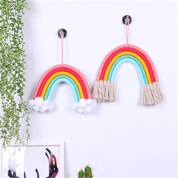 handmade macrame rainbow wall hanging decorative colorful nordic decoration for kids room party girls bedroom objects & figurines
handmade macrame rainbow wall hanging decorative colorful nordic decoration for kids room party girls bedroom objects & figurines