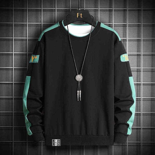 hoodies men casual brand long sleeve round neck mens sweatshirts casual patchwork fashion streetwear pullover male hoodie 211217, Black
hoodies men casual brand long sleeve round neck mens sweatshirts casual patchwork fashion streetwear pullover male hoodie 211217, Black