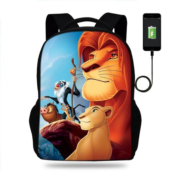 school bags 17inch lion king backpack usb charge lapfor teenagers travel shoulder men women
school bags 17inch lion king backpack usb charge lapfor teenagers travel shoulder men women